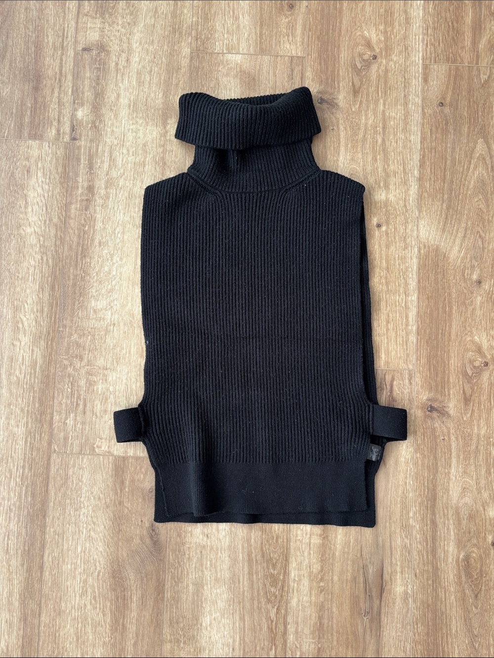 Black Turtleneck Knit gillet/Vest by Anthropologie - one size